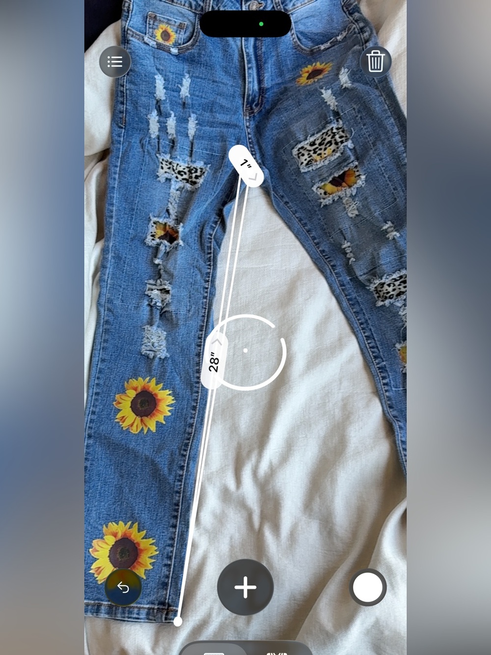 Sunflower Patch Blue Jeans - Women - Size Small - Picture 5 of 7